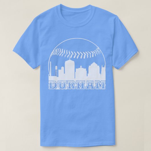 Durham NC Baseball Town T-shirt (Design voorkant)