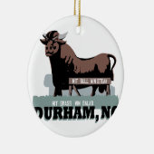 Durham NC Bull Keramisch Ornament (Rechts)