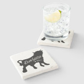 Durham NC Bull Stone Onderzetter (Zijkant)