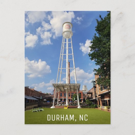Durham North Carolina Lucky Strike Tower Briefkaart (Voorkant)
