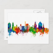 Durham North Carolina Skyline Briefkaart (Voorkant / Achterkant)