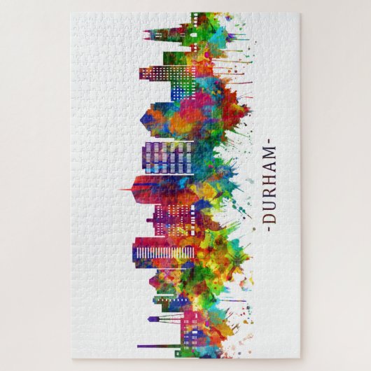 Durham North Carolina Skyline Legpuzzel (Verticaal)