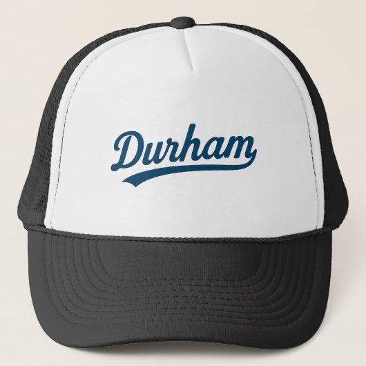 Durham Script Retro Design –  City Pride Trucker Pet (Voorkant)