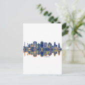 Durham Skyline Uitnodiging Briefkaart (Staand voorkant)