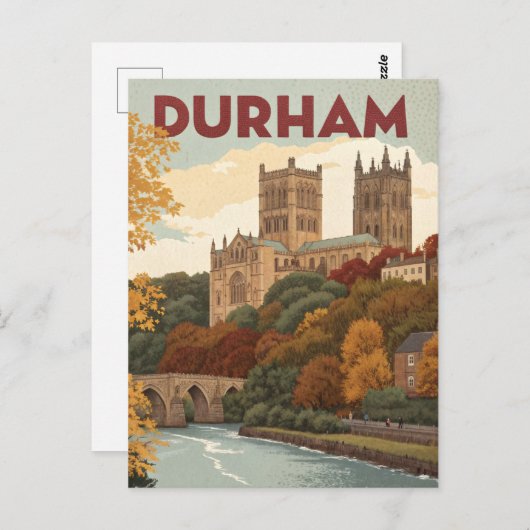 Durham Travel Briefkaart (Voorkant / Achterkant)