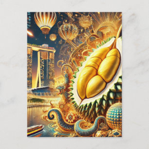 Durian Extravaganza Marina Bay Sands - Singapore Briefkaart