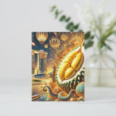 Durian Extravaganza Marina Bay Sands - Singapore Briefkaart (Staand voorkant)