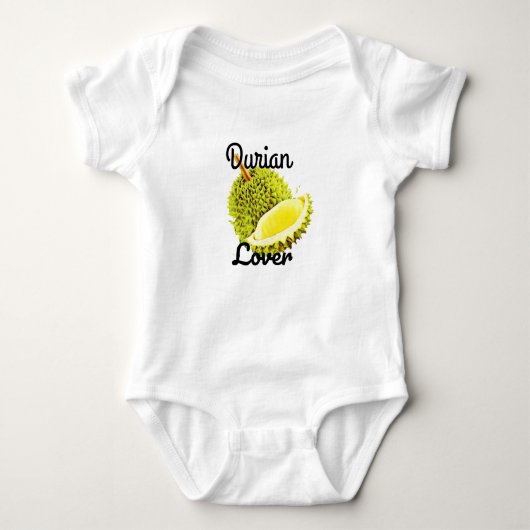 durian lover, durian, koning van het fruitmuisblok romper (Voorkant)
