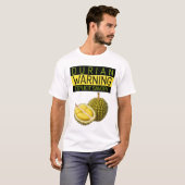 Durian: Waarschuwing: Expliciete stinkende en hart T-shirt (Voorkant volledig)