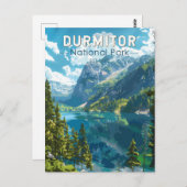 Durmitor Nationaal Park Montenegro Reiskunst Briefkaart (Voorkant / Achterkant)