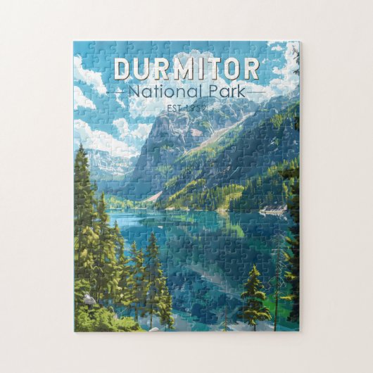 Durmitor Nationaal Park Montenegro Reiskunst Legpuzzel (Verticaal)
