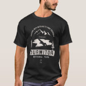 Durmitor Nationaal Park Montenegro Wit Ontwerp T-shirt (Voorkant)