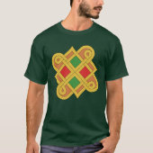 Durrow Knotwork 2016 Rood en groen T-shirt (Voorkant)