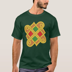Durrow Knotwork 2016 Rood en groen T-shirt