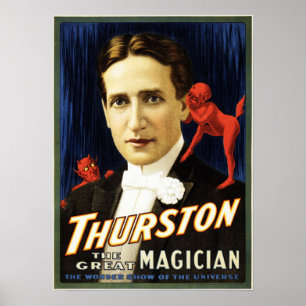 DURSTON DE Grote Magicische Retro American Theater Poster