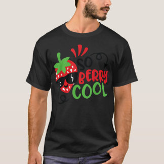 Dus Berry Cool Cute Summer, zomeraardbei Kinder T-shirt