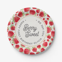Dus Berry Sweet Strawberry Pattern Birthday