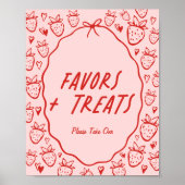 Dus Berry Sweet Whimsical Coquette Favorieten & Tr Poster (Voorkant)