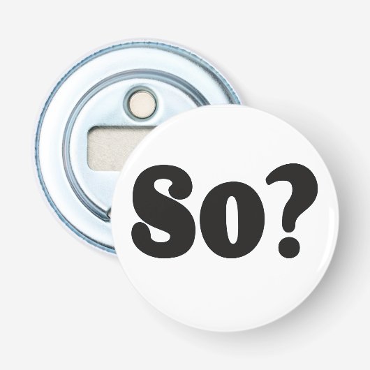 Dus bf button flesopener (Voorkant)