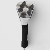 Dus Cute Boston Terrier Dog Golfheadcover (Voorkant)