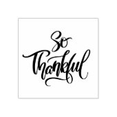 Dus dankbare penseelkalligrafie 	rubberstempel (Afrduk)