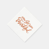 Dus dankbare penseelkalligrafie servet (Hoek)