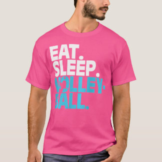 Dus deze coole eet slaap volleybal t-shirt