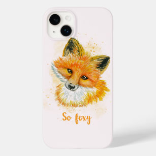 Dus Foxy Waterverf Fox Case-Mate iPhone 14 Plus Hoesje