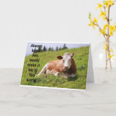 DUS GEWELDIG EN WIL U CONGRATULEREN MET DE KAART (Gele Bloem)