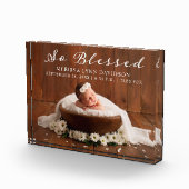 Dus gezegende geboorte aankondiging fotoblokken (Rechts)