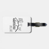 Dus het avontuur begint met de Rustic Mountain Wed Bagagelabel (Achterkant horizontaal)