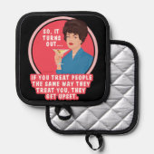 Dus het blijkt... pannenlap (Voorkant / Achterkant)