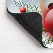 Dus het gloeit met kerstvakantierendiertje muismat (Hoek)