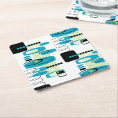 Dus Hip A Go Napkins Vierkante Kartonnen Onderzetter (Schuin)