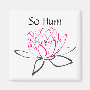 Dus Hum Pink Black Lotus Magnet Magneet