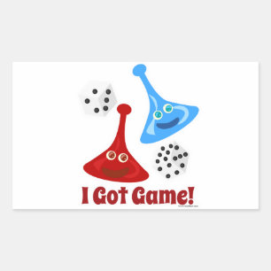 Dus ik kreeg een spel rechthoekige sticker