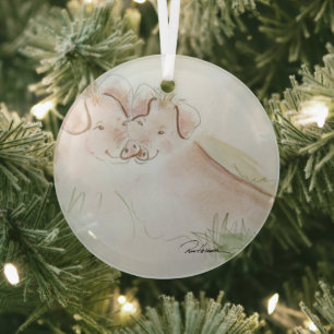 Dus in de liefde door Hevener Glas Ornament