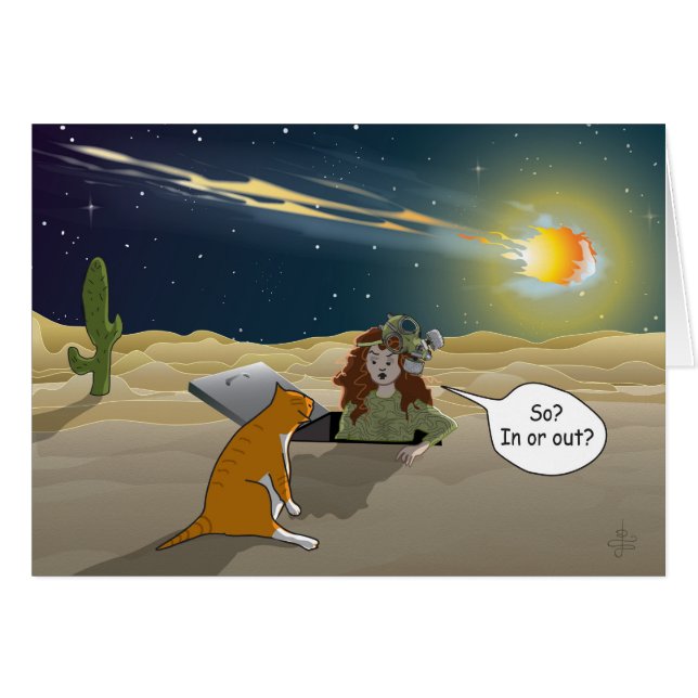 Dus? In of uit? (Doemdagkat) (Voorkant Horizontaal)