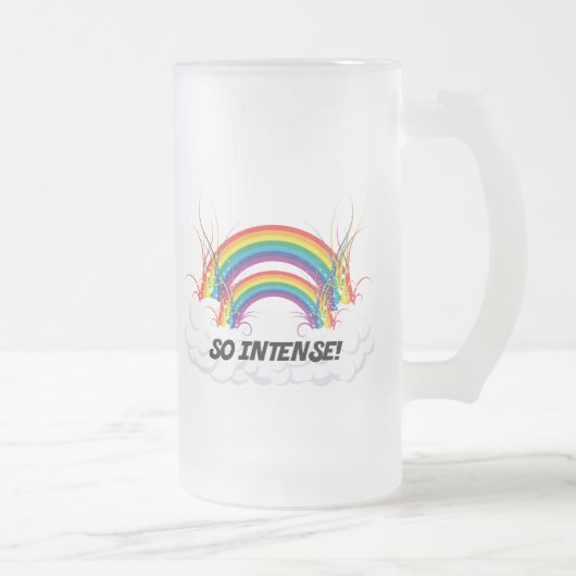 DUS INTENT DUBBELE RAINBOW MATGLAS BIERPUL (Rechts)
