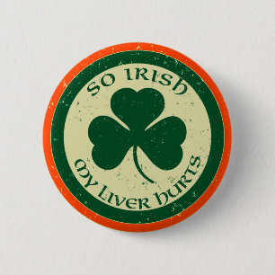 Dus Irish My Liver Hurts Button