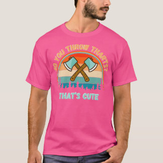 Dus je gooit DARTS die de grappige zwelling van he T-shirt