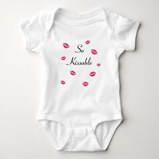 Dus Kissable White Bodysuit (Voorkant)