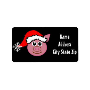 *DUS KUTE CHRISTMAS PIGGY MET *SNEEUWVONT* ETIKET