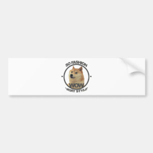 Dus Mode, dus Doge Bumpersticker