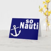 Dus Nauti - Funny Boating Kaart (Gele Bloem)