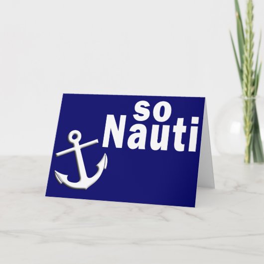 Dus Nauti - Funny Boating Kaart (Voorkant)
