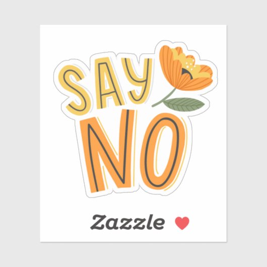 Dus nee sticker (Vel)