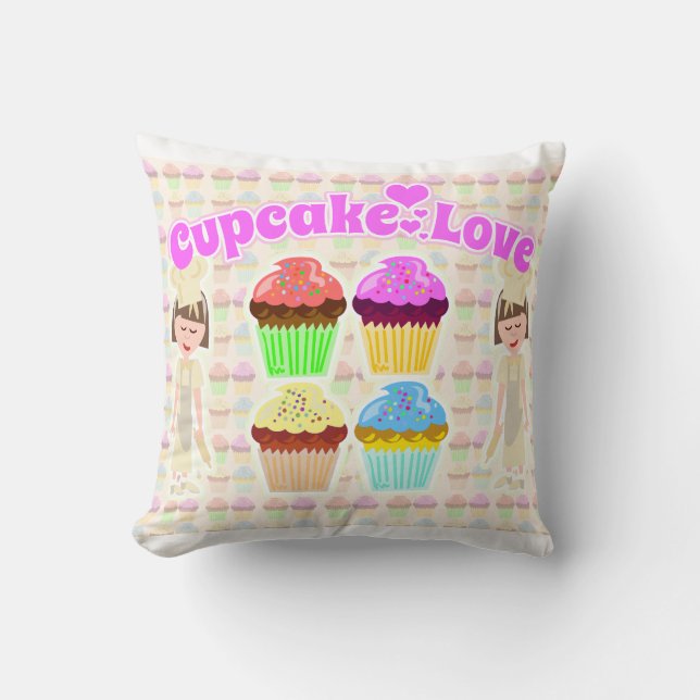 Dus ook Cute Cupcake Love Kussen (Voorkant)