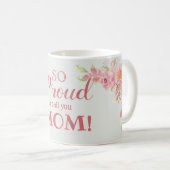 Dus proud noemt je mam floraal koffiemok (Voorkant rechts)