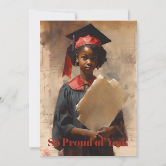 Dus Proud van ons Afstuderen Feestdagenkaart (Voorkant)